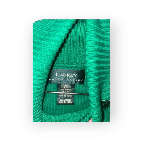 Lauren Ralph Lauren Sz 3x ribbed turtleneck sweater EUC - Picture 3 of 3